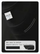 Baskılı Oversize Bisiklet Yaka T-shirt - Siyah resmi